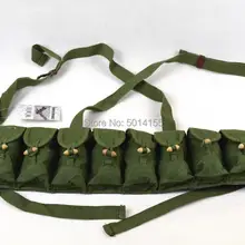 Китайский PLA SKS Rifle 7,62 мм Тип AK 65 Грудь Rig бандаж Ammo Pouch 10 карманов зеленый