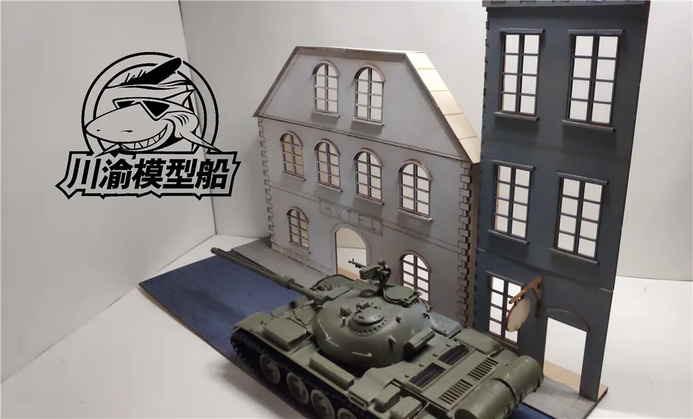 Масштаб 1/35 европейский стиль городские и уличные танковочные сцены набор для