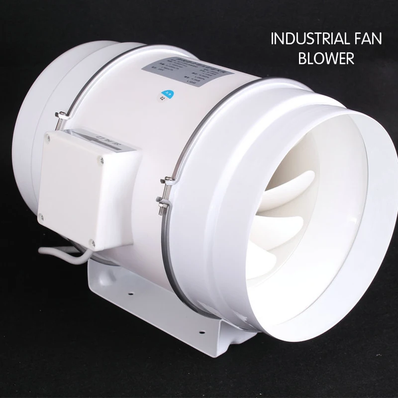  Industrial fan blower household mixed flow duct fan kitchen exhaust fan ventilation system exhaust  - 4000006566455