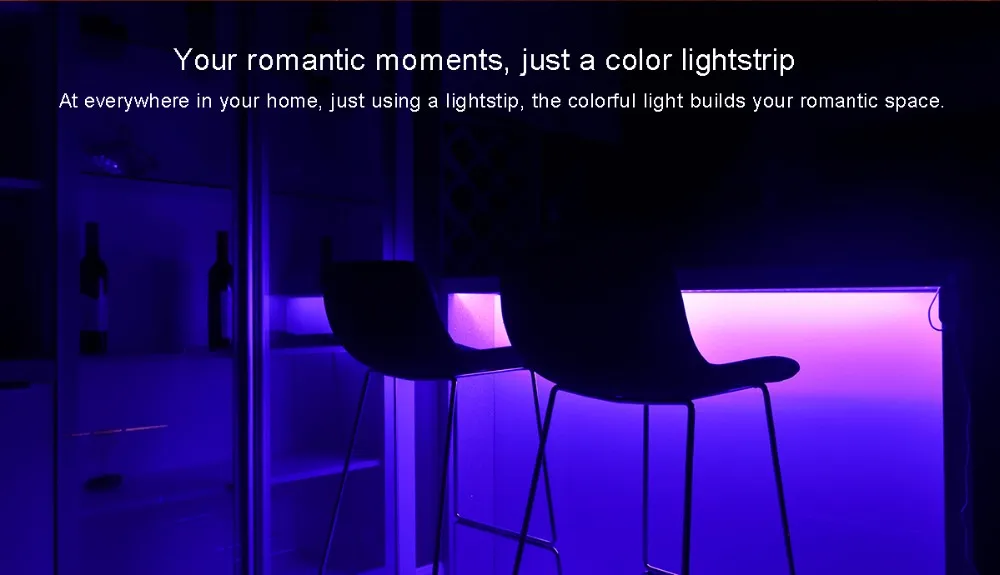 Xiao mi Yeelight светодиодный RGB умный свет Wifi mi App пульт дистанционного управления Красочный 2 м DIY полоса лампа для умного домашнего использования