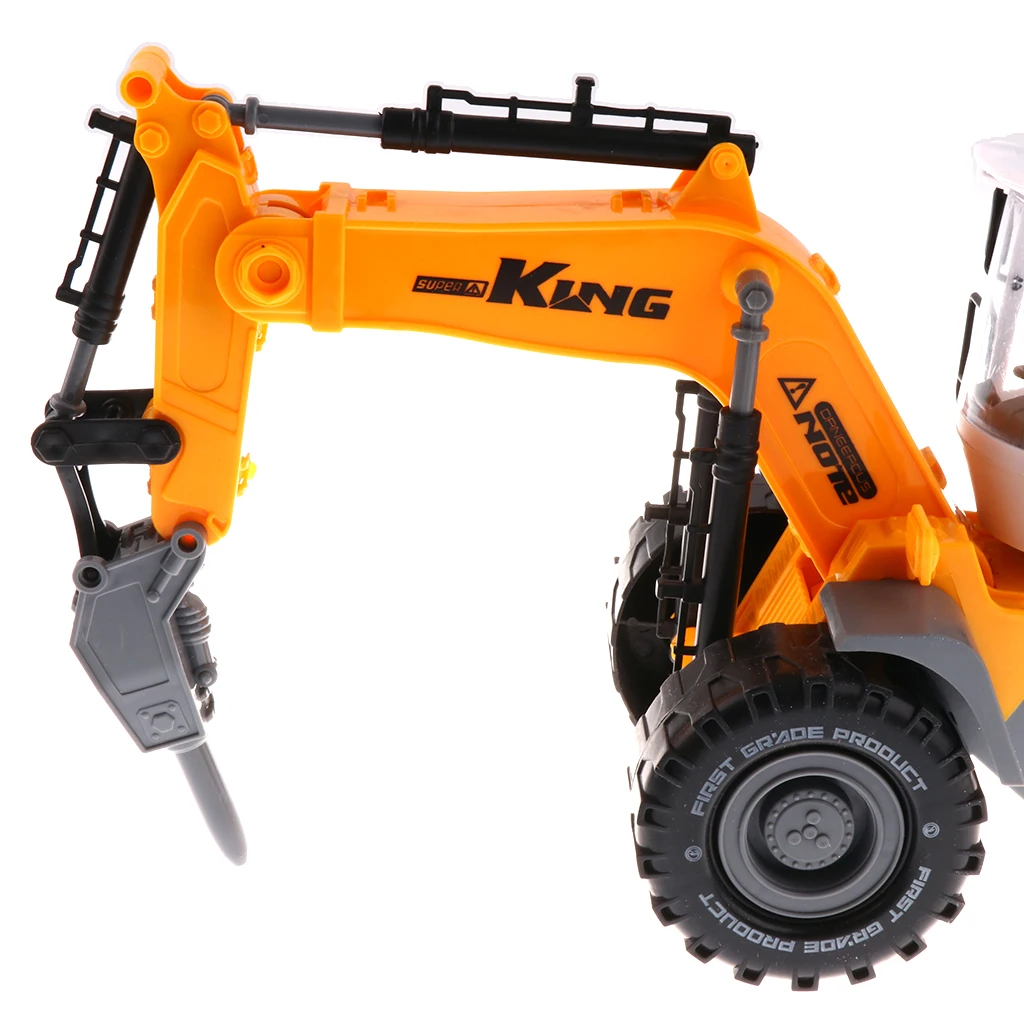 1/22 Plastic Friction Powered Dump Truck Construction Vehicle Toy Dump TruckExcavator Bulldozer Street Sweeper for Kids