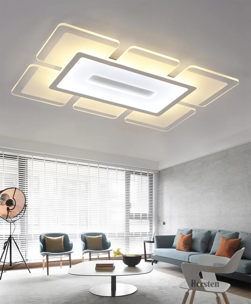 Horsten 110 220V Sky City Ultra-thin Transparent LED Ceiling Light Modern Creative Acrylic Bedroom Living Room Ceiling Light Home Lighting (6)