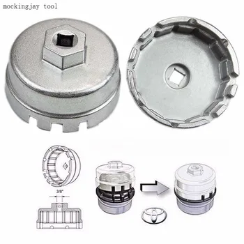 

64.5mm 14Flutes Aluminum Oil Filter Wrench Cap Socket Remover Tool for Lexus Toyota Highlander RAV4 Camry Universal Housing