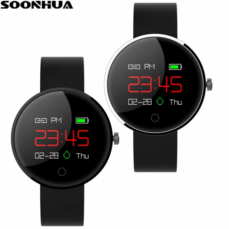 

SOONHUA Smart Bracelet Band Fitness Tracker Pedometer Blood Pressure Heart Rate Monitor Sports Wristband Smart Band IOS Android