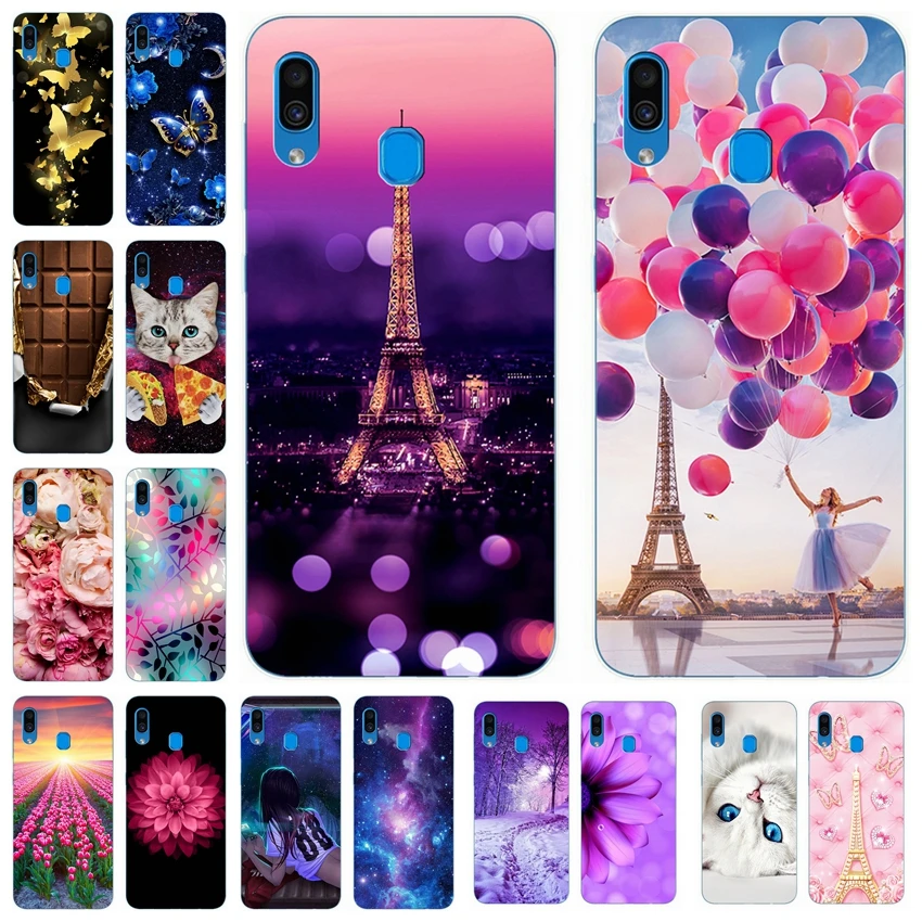 For Coque Samsung A50 A30 6.4&quot Silicone Case on Galaxy Phone back Cover A 30 50 Bumper Capa |