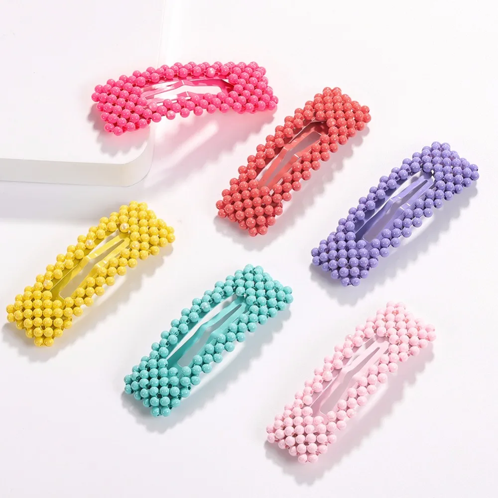 

Girlgo 2019 Colourful Hairpins Wholesale For Women Trendy Party Gift Geometric Hairgrips Cheap Jewelry Female Summer Barrettes
