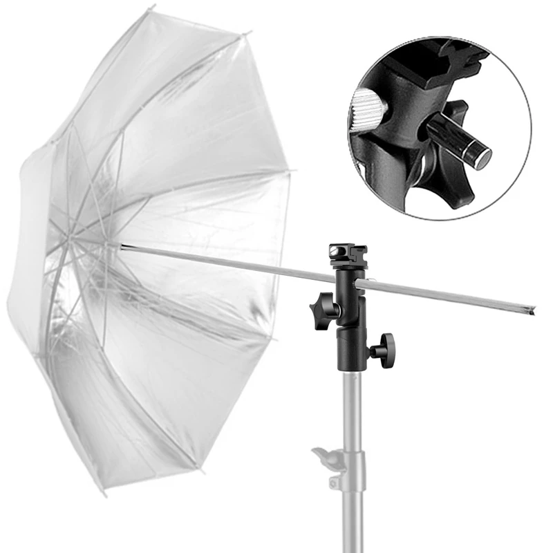 ABHU-Camera Flash Speedlite Mount, Professional Camera Swivel Light Stand Bracket Umbrella Holder Shoe Mount For Canon P