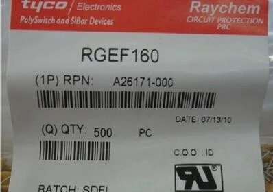 

500PCS x RGEF160 GF160 1.6A 16V PTC Resettable Fuse