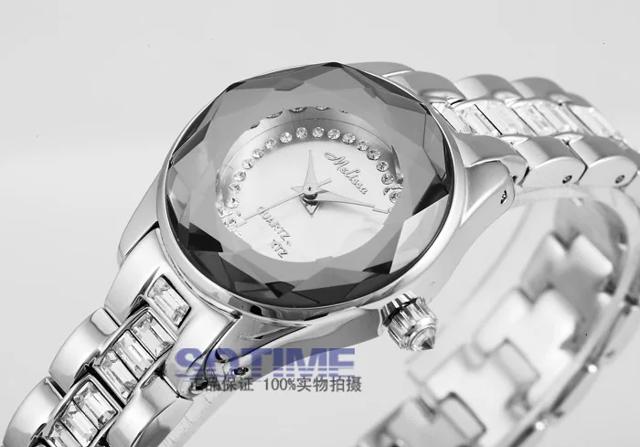 Простой модный бренд MELISSA для женщин полный стальной браслет часы Роскошные Кристаллы платье наручные кварцевые аналоговые Relojes Montre femme