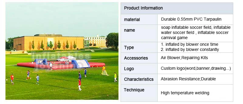 Горячая Распродажа воды Надувное поле для мыльного футбола футбол на траве спортивной арены поле для взрослых и детей
