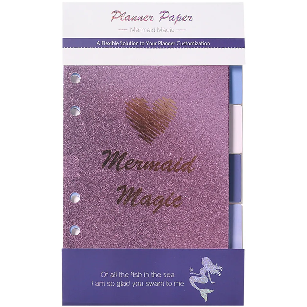 

MultiBey Mermaid series separator page index page 6 sheets / set of hand sheet loose-leaf page title page