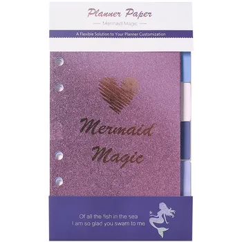 

MultiBey Mermaid series separator page index page 6 sheets / set of hand sheet loose-leaf page title page