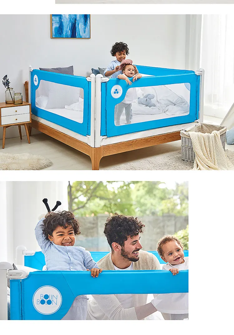 72 e 79cm Bolin Bolon Cama Cerca Bebê Shatter-resistente Grande Defletor Altura Multi-chip Costura Vertical Elevador 8 High Quality Mamãe e Bebê