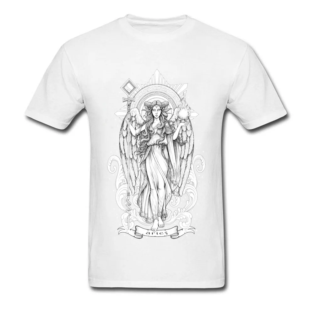 Printed aries zodiac sign Boy T-Shirt New Design Summer Short Sleeve O Neck 100% Cotton Tops Shirts Fashionable Sweatshirts aries zodiac sign white