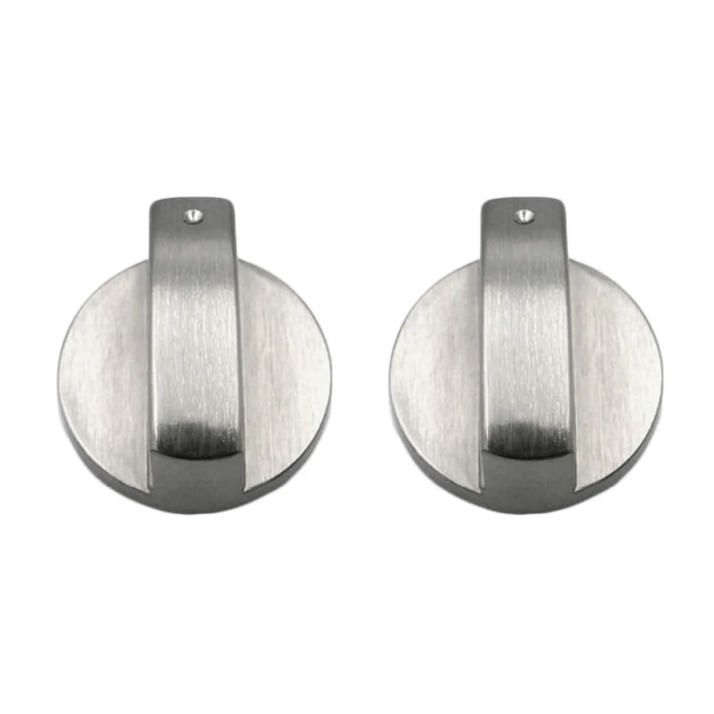 

Behogar 2Pcs Universal Metal Rotary Switch Control Knobs Replacement Accessories for Kitchen Cooker Gas Stove Oven Cooktop 8mm