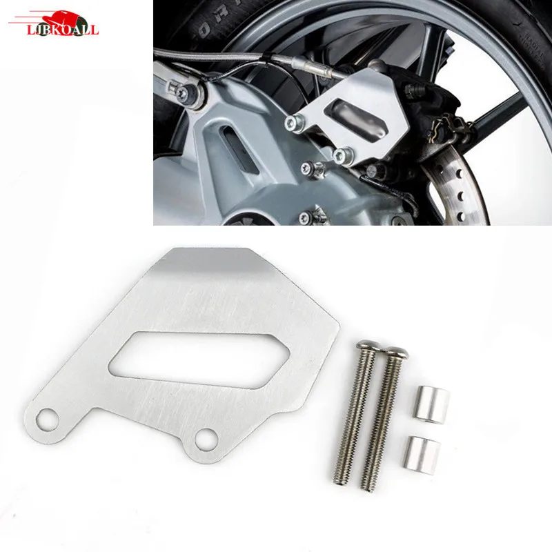 

LJBKOALL Motorcycle Aluminum Silver Rear Brake Caliper Protector Cover Guard For BMW R1200GS ADV R1200R LC R1200RS LC 2013-2017