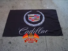 Cadillac racing club car polyster Cadillac black baner flag king flag 90 150CM polyster