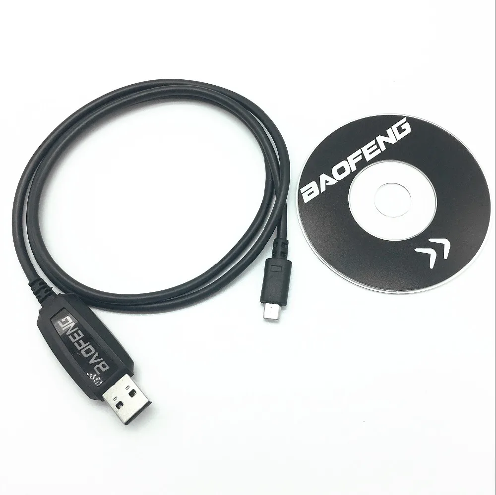 USB Кабель для программирования Baofeng BF-T1 с cd-драйверами для BAOFENG BF-T1 UHF 400-420mhz mini walkie talkie аксессуары