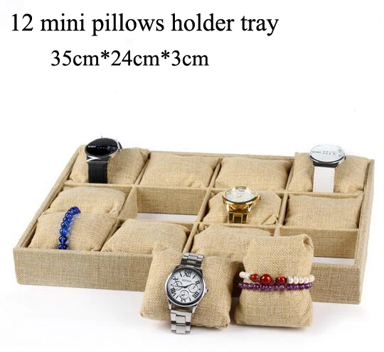 High Quality Fabric Jewelry Box Jewelry Display Holder Bracelet Ring Earring Button Pendant Tray Case Jewelry Storage Organizer Jewelry Packaging