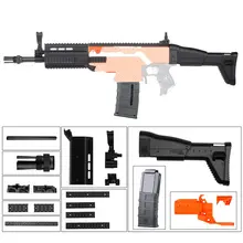 WORKER Plastic Combo Pump Kit Decoration Set FN SCAR For Nerf N-stryfe Elite Toys Modify Accessory for Nerf DIY Toys Game Player worker dagger cover updated version modified kit kriss vector imitation kit special for nerf stryfe modify outdoor toy gun parts
