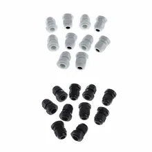 10 шт. кабельный ввод PG9 Пластик Водонепроницаемый Регулируемый 3,5-8 мм суставов с прокладкой кабельный ввод
