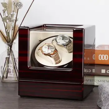 

2+0 Automatic Watch Winder Box for Wristwatch Mechanical Watch 100-240V High Quality Watch Storage Holder Display Case