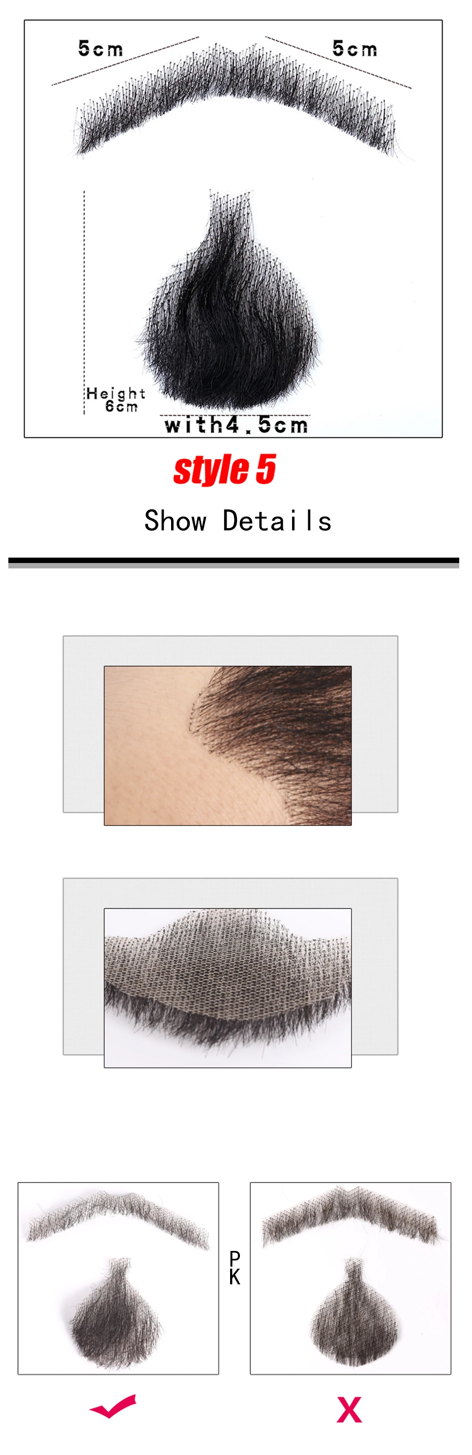 High Quality Apliques e perucas