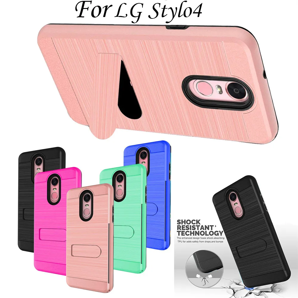 

For LG Stylo 4 Case Screen Protector Card Slots Holder Not Wallet 6.2 Inch For LG Stylus 3 Cases For LG Stylo 3 Card Slot Shell
