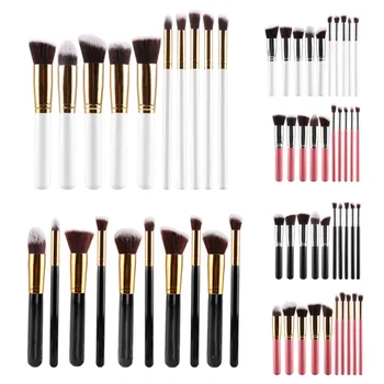 

Eldridge New 10 Pcs Makeup Brushes Set Foundation Blending Blush Eye shadow Contour Women Beauty Make Up Maquiagem Cosmetic tool
