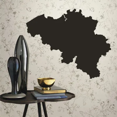 

Belgium map Globe Earth Country wall vinyl sticker custom made home decoration fashion design