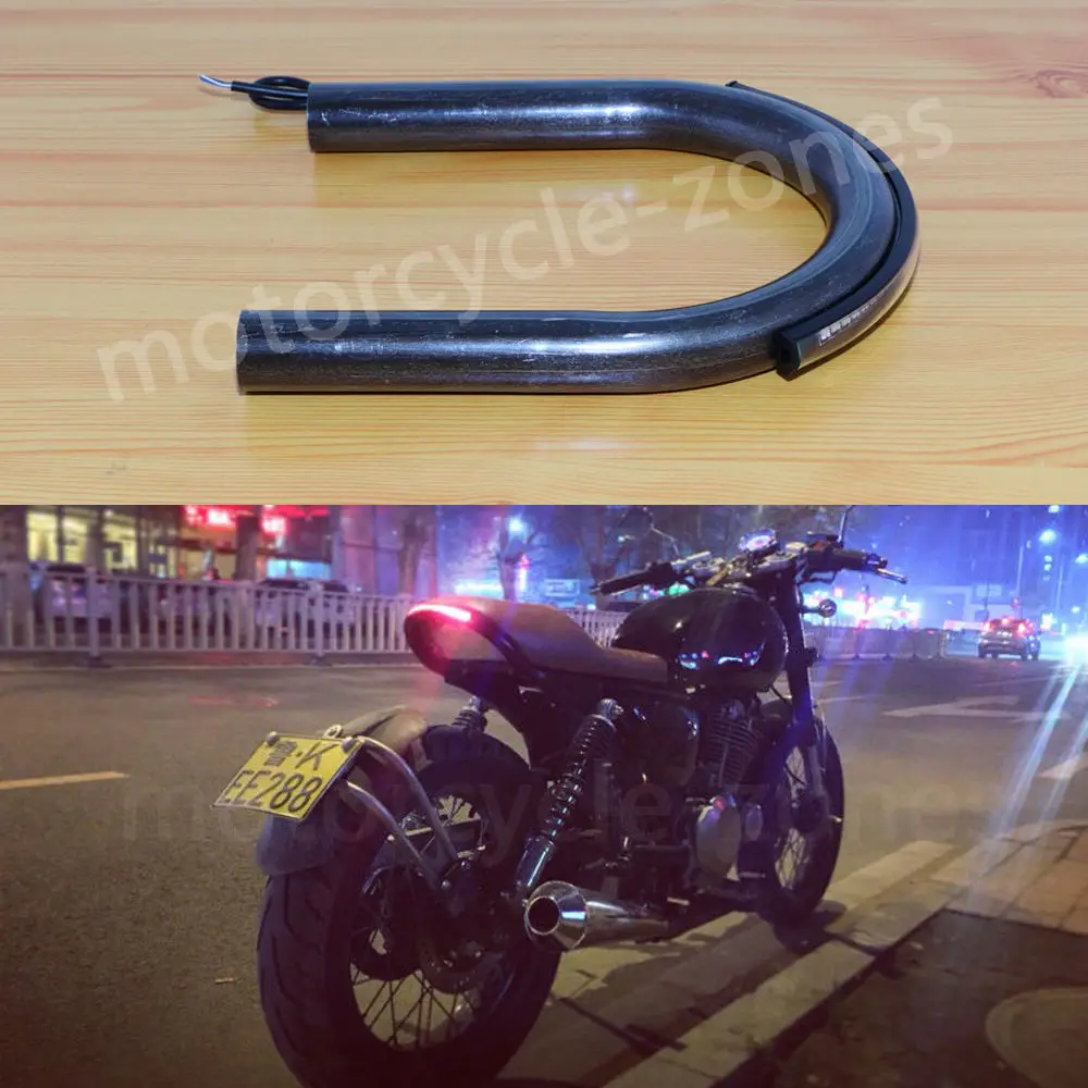 175 мм мотоциклетная рама для сидений Кафе Racer кольцевой конец Brat с поворотником