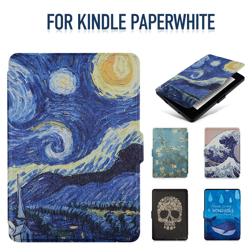 

For Amazon Kindle Paperwhite 1/2/3 Smart Cover, Auto sleepy wake up Ereader Case for Amazon Kindle Pape
