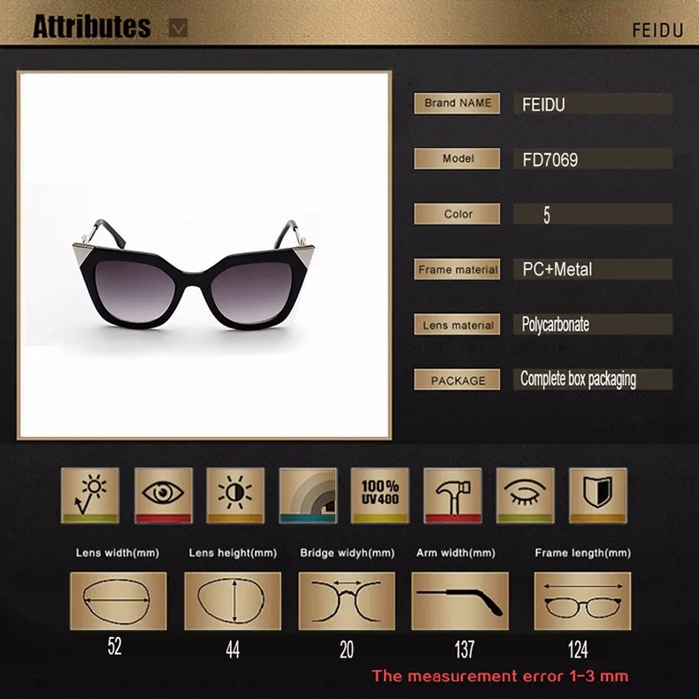 FEIDU, кошачий глаз, солнцезащитные очки для женщин, фирменный дизайн, винтажная мода, PC+ металлическая оправа, очки, светоотражающие, солнцезащитные очки, Oculos de sol feminino