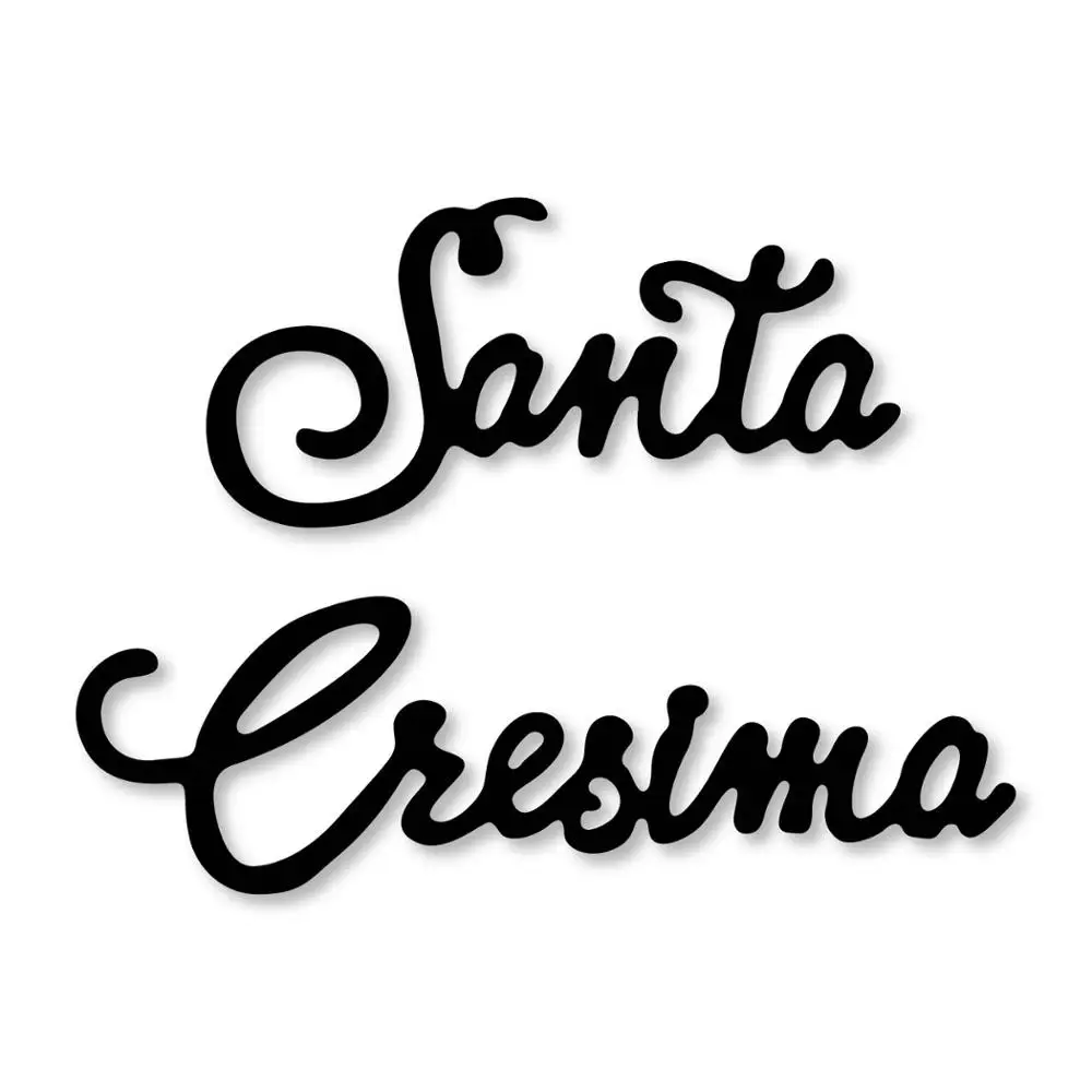 

Ufurty Italian "santa cresima" Metal Cutting Dies mold Stencils for Scrapbooking Paper Card Craft Etched Embossing Die Cuts New