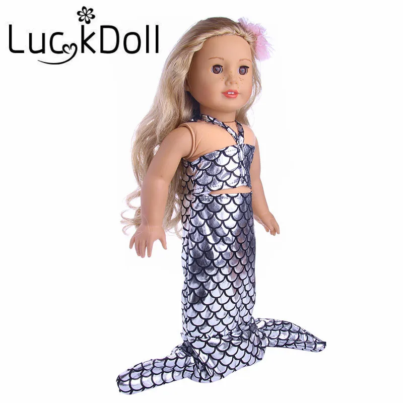 Аксессуары для кукол 4 модели модная Русалка косплэй костюм выберите подходит для 43 см кукла и 18 дюймов американская кукла, высокое качество