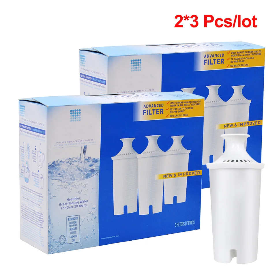 

Household Purify Kettle Direct Drinking Activated Carbon water filter Pitcher Replacement for Brita Pitcher Double 3 Pcs/lot