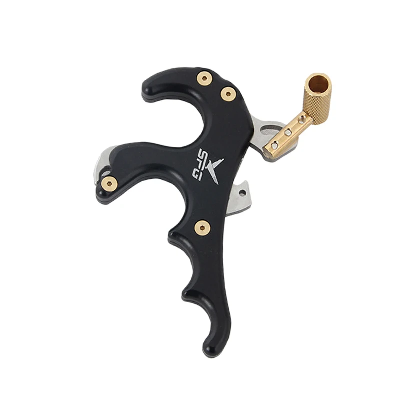 

Rotate Clamp Compound Bow Release Aids Four-Finger Gripper Archery Release