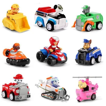 

9pcs/set Paw Patrol Dog Puppy Patrol Car Patrulla Canina Action Figure Model Marshall Chase Ryder Birthday Gift Toy For Children