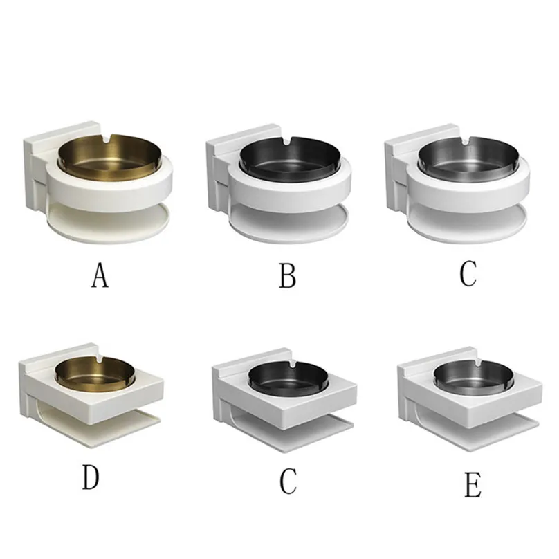 Bathroom Ash bin wall mounted ashtray outside pub garden office smoking box tray cigarett Ashtrays #4A02 (12)