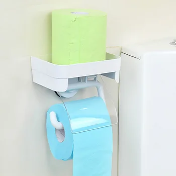 

Dehub Toilet Paper Holder With Storage Shelf Suction Cup Toilet Paper Holder Paper Towel Holder With Shelf Bathroom Accessories