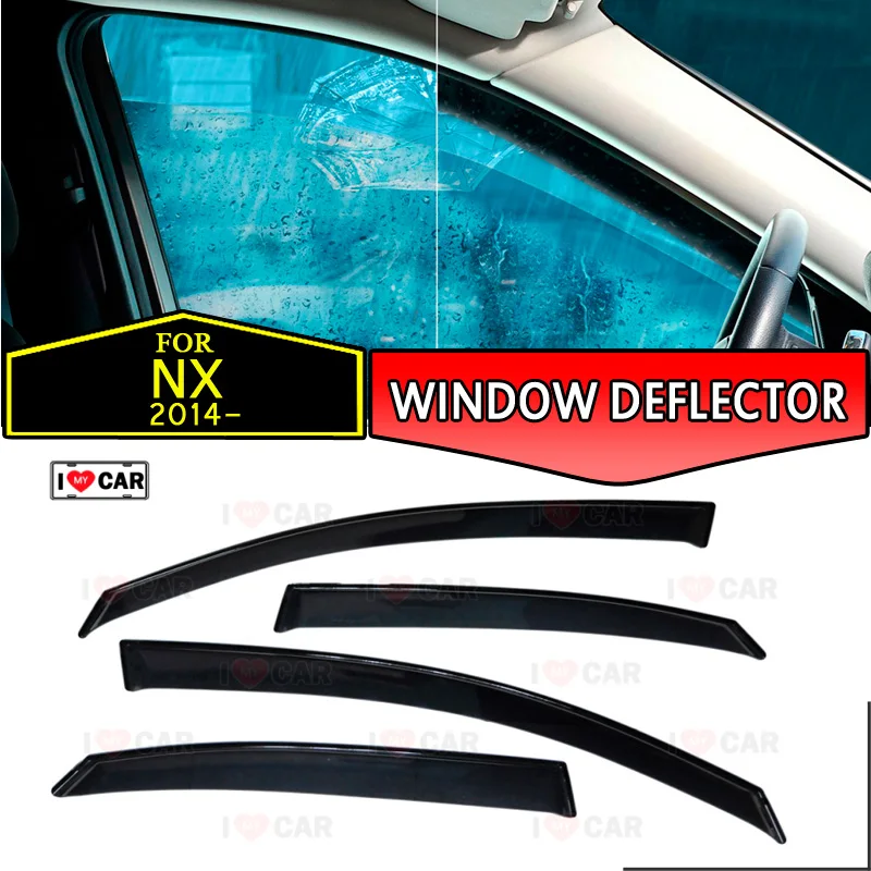 

Window deflector for Lexus NX 2014- car window deflector wind guard vent sun rain visor cover car styling
