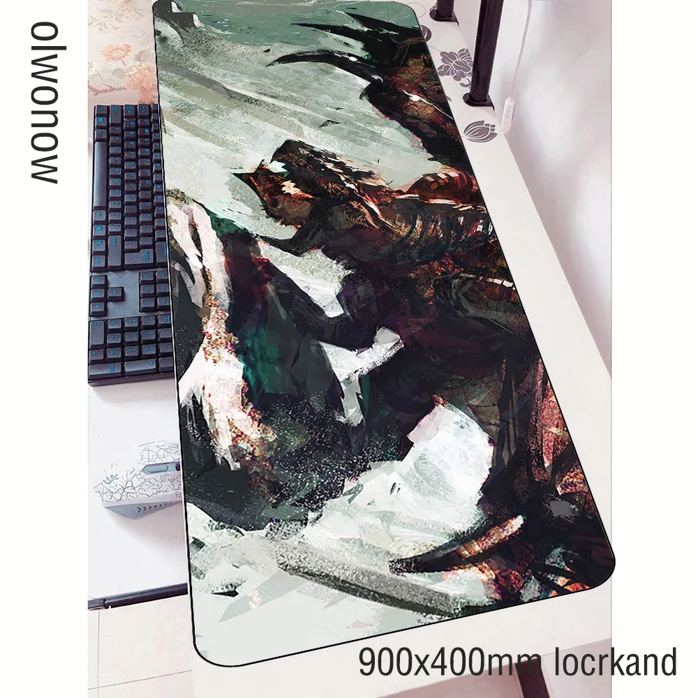 Коврик для мыши monster hunter, геймер, инди-поп, 90x40 см, коврик для мыши notbook, игровой коврик для мыши, Domineering pad, коврик для мыши, стол для компьютера, коврики для мыши