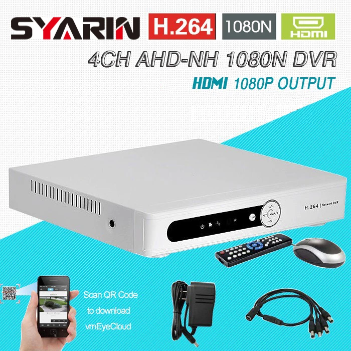 4ch CCTV Системы AHD 1080n 720 P D1 960 H видеорегистраторы безопасности DVR/NVR/HVR 3in1 рекордер в