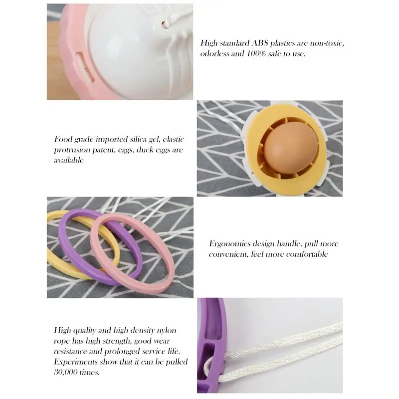 Kitchen Throw Egg Scrambler Wind Chimes Egg Shaker Mixer for Kitchen Manual Scramble Baking Golden Eggs Making Gadgets