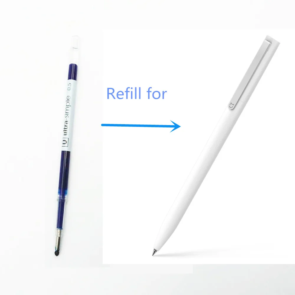 0,5 мм синие, черные, красные чернила для Xiaomi MIpen, сменная ручка, только для старой версии, ручка Xiaomi, без выреза