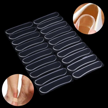 

10Pair Foot Care Insoles Inserts Silicone Heel Stick Gel Pads Women Strip Massage Pedicure For Shoes Liner For Feet Protector