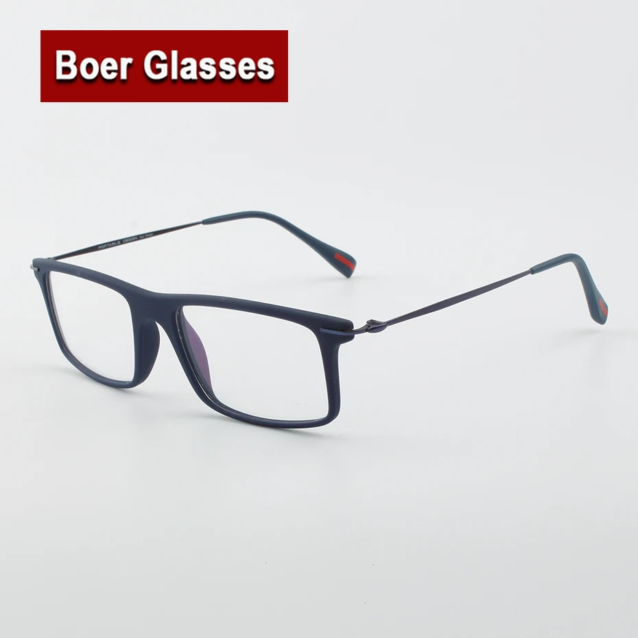 

New arrived super light TR90 comfortable Eyeglasses halfrim Optical Frame Rx able Spectacle Reading Myopia Eye Glasses P03E