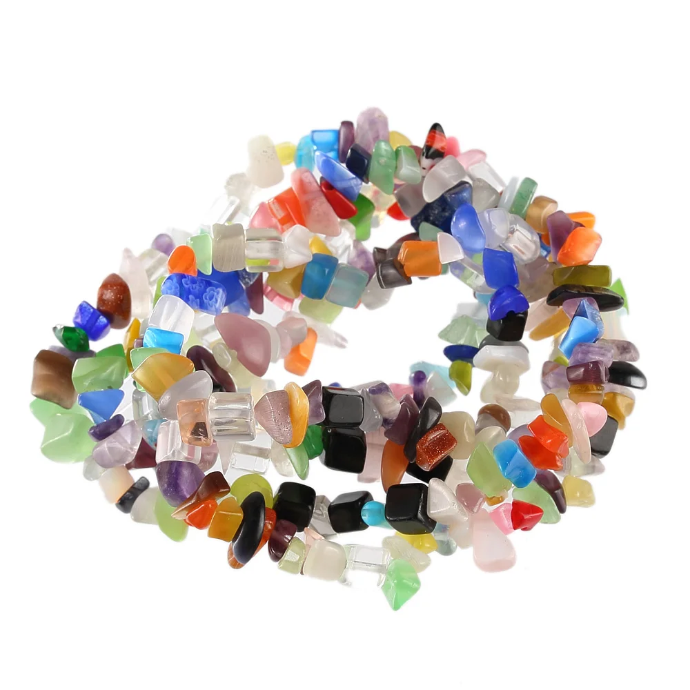 

34" Stone loose Beads For diy necklace bracelets Jewelry accessories 18colors