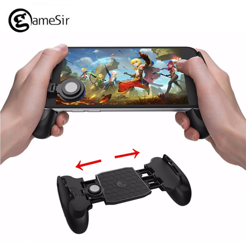 Kopen GameSir F1 Telescopische MOBA Gamepad Gaming Gamer Android Joystick Uitgebreide Handvat Game pad voor iPhone Xiaomi Huawei Smartphone