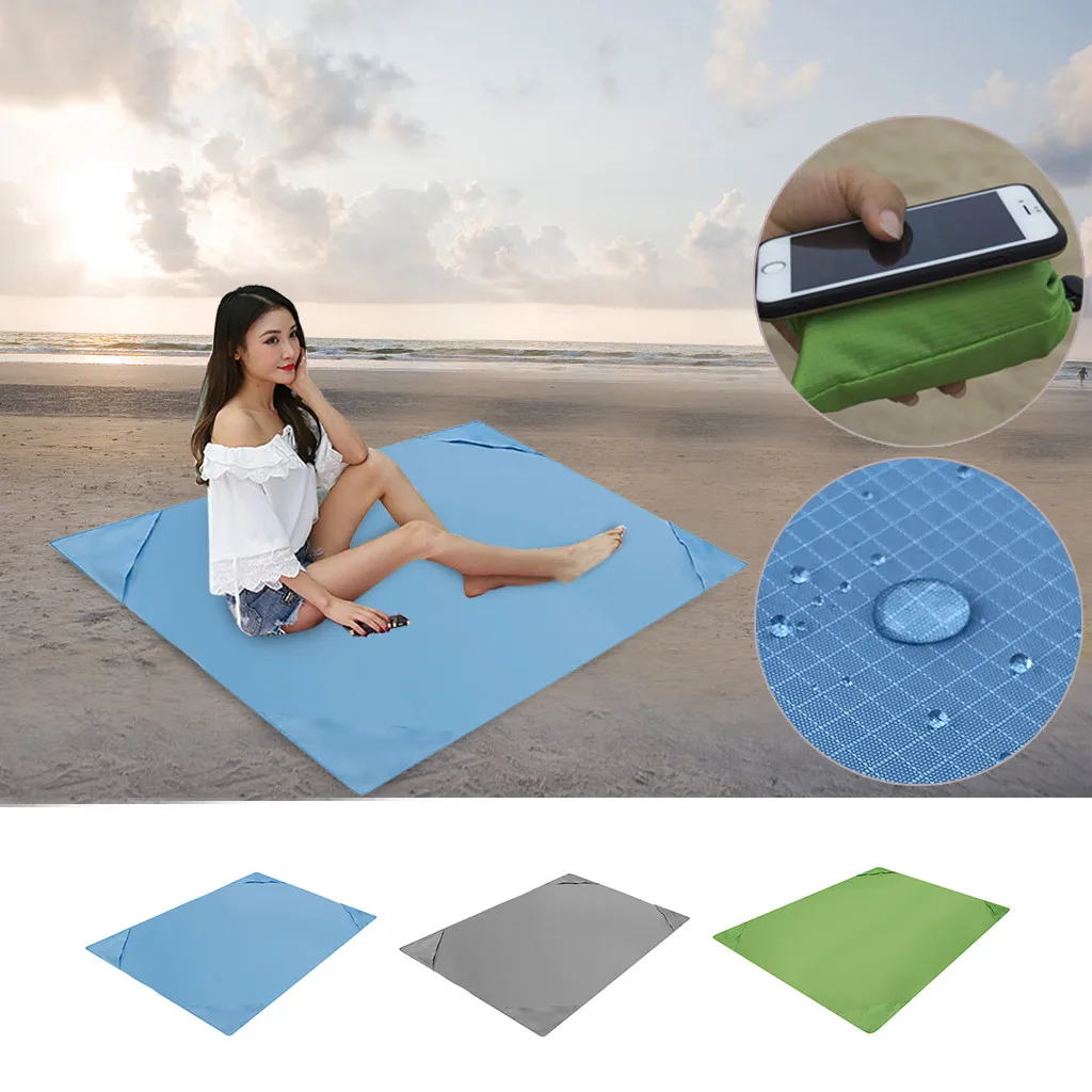 

Sand Free Beach Mat Outdoor Picnic Blanket Rug Sandless Mattress Pad Camping Mat Picnic Mats Outdoor Beach Blanket Rug Mattress